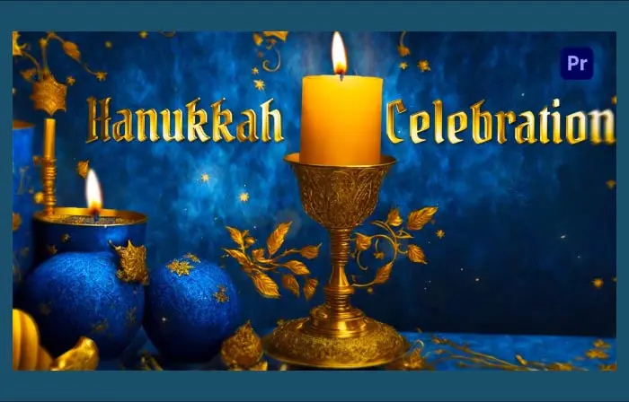 Joyful Hanukkah Celebration Invitation 3D Design Slideshow